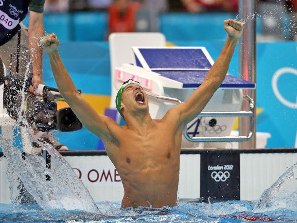1. My beautiful boy: The surprise victory of South African swimmer Chad Le Clos, who beat Michael Phelps in the 200m butterfly, was celebrated by no one more than his father, Bert, who found his emotions tumbling out in an interview with the BBC’s Clare Balding that was full of exclamation marks. “Unbelievable! Indescribable!
He’s the most beautiful boy you’ll ever meet in your life!”