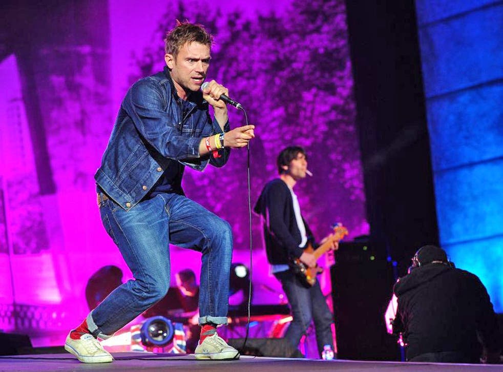 Blur performed last night on the main stage at the London Live Closing Ceremony in Hyde Park