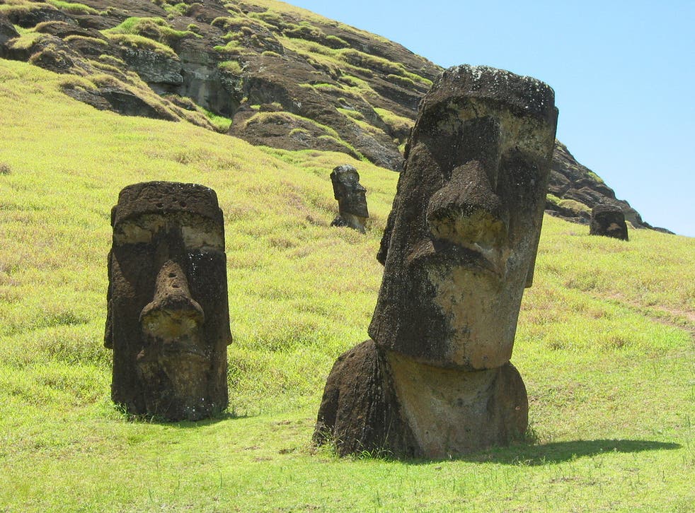 Face to face: Studying archaeology could give you the opportunity to carry out excavations and field-work at great historical sites like these mysterious stone heads on Easter Island