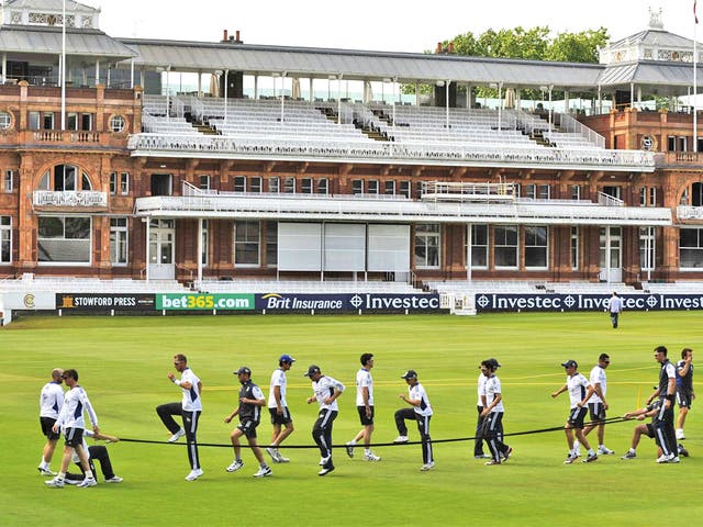The England team are put through their paces at Lord’s ahead of tomorrow’s crucial Third Test