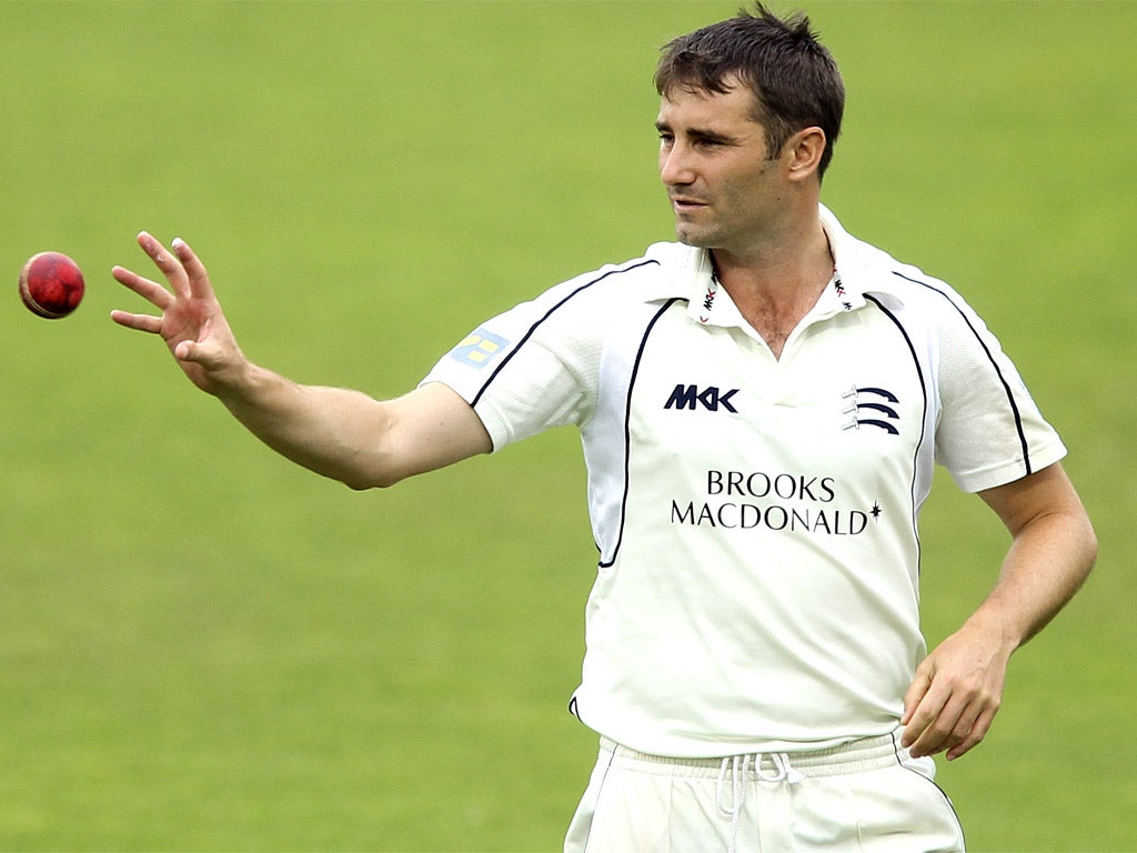 Surrey are up against it after Tim Murtagh picked up five wickets