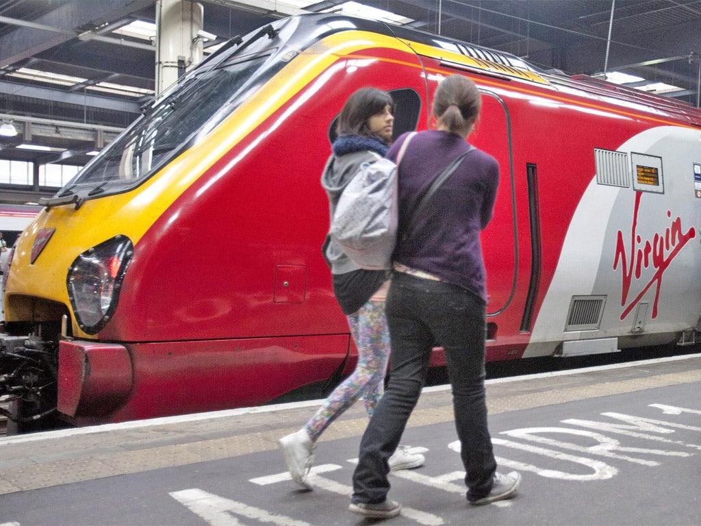 Celebrities are backing a campaign to force a U-turn on the Government's decision to strip Virgin Trains of its West Coast main line franchise