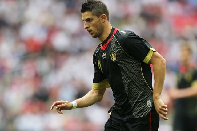 Kevin Mirallas in action for Belgium