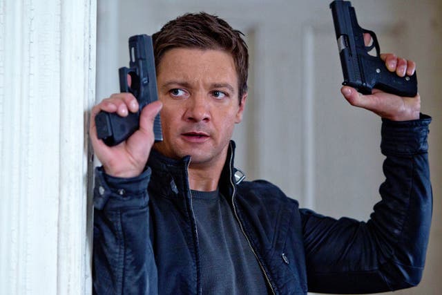 Action man: Jeremy Renner as super-agent Aaron Cross
