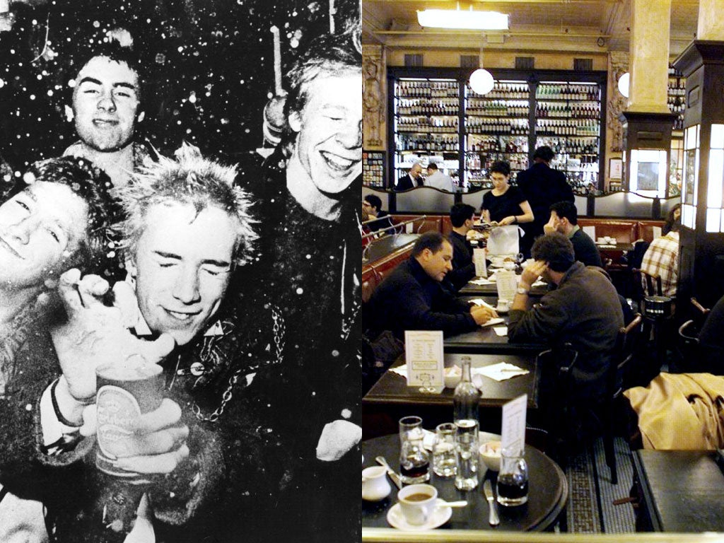 The Sex Pistols performed at Balthazar in New York