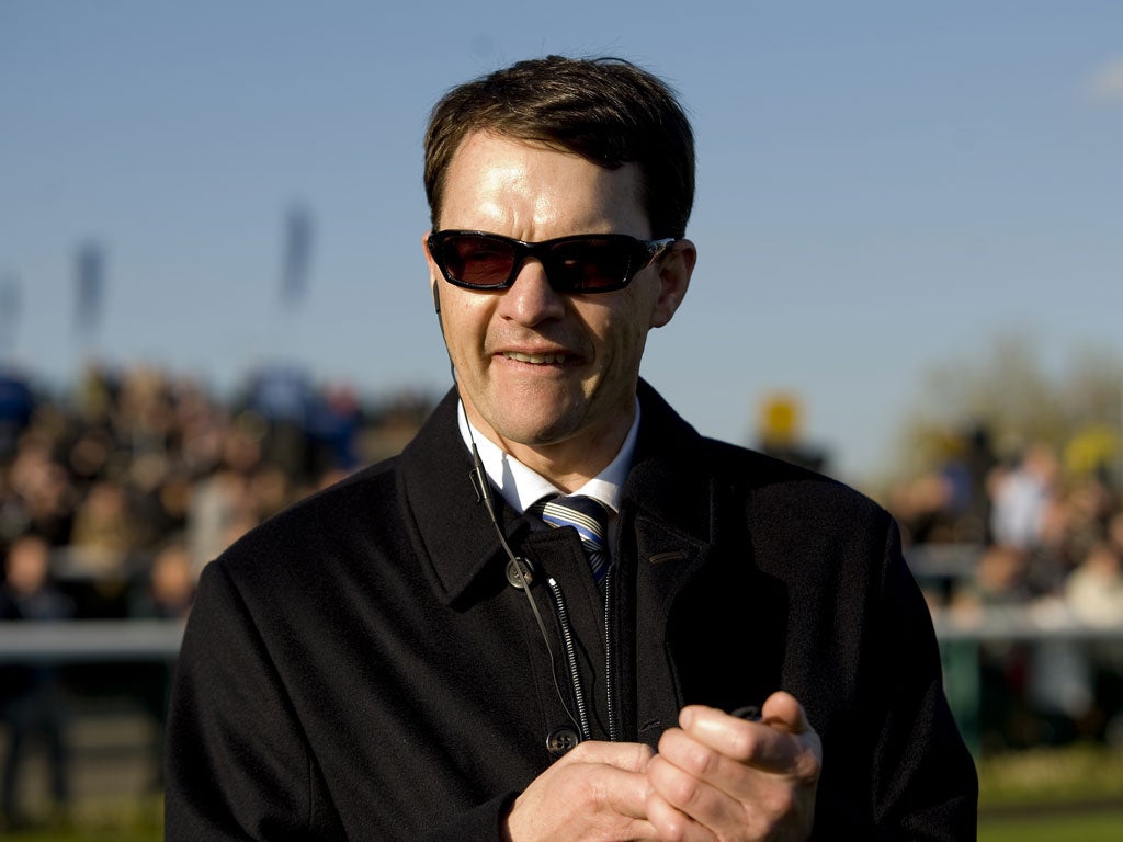 Aidan O'Brien was delighted with Camelot's gallop yesterday