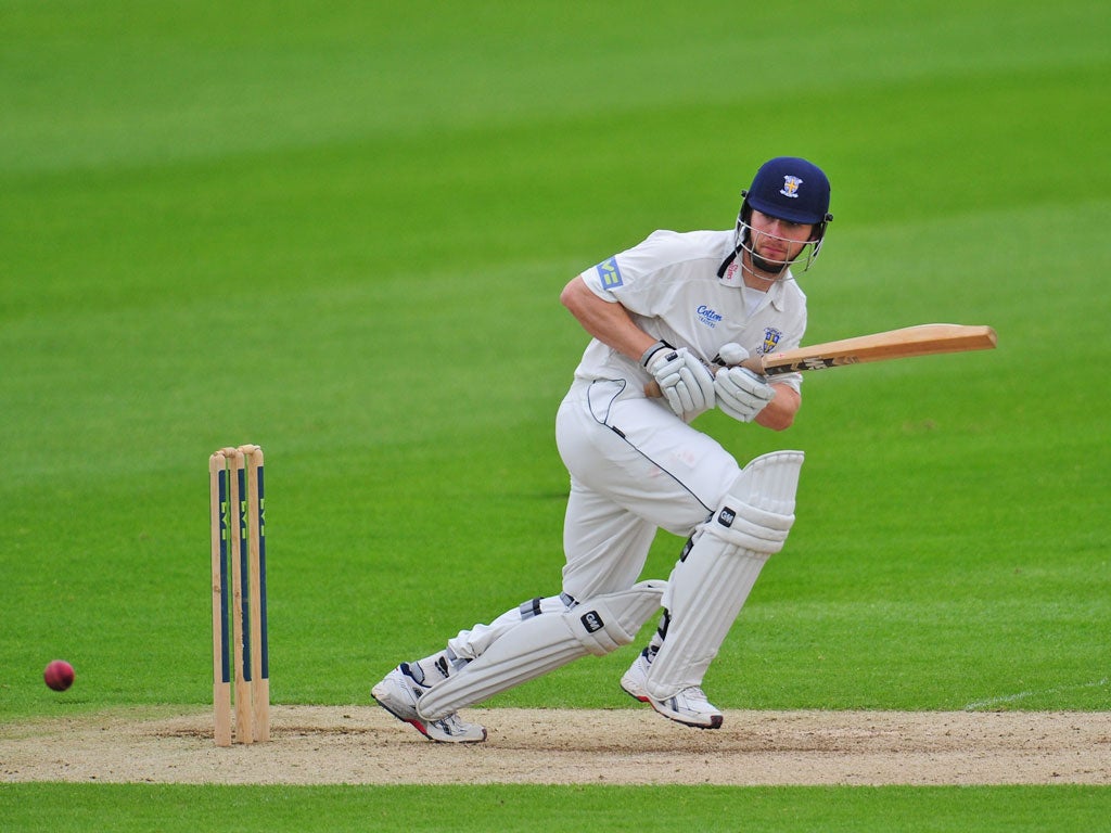 Mark Stoneham made 114 as Durham took control yesterday