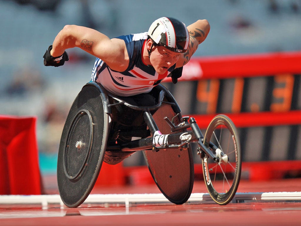 David Weir who has won the 800m and the 1500m wheelchair race in Beijing