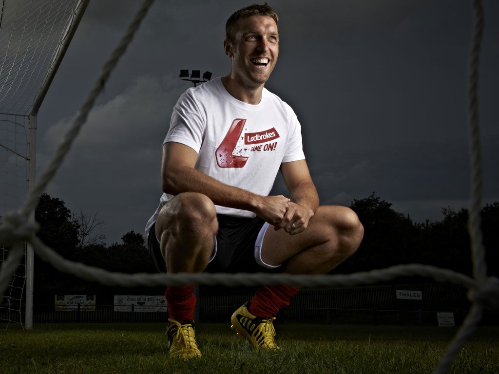 Golden boots: Rickie Lambert has sought advice from another Rochdale old boy on how to cut it in the top flight