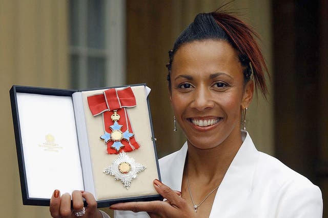 Dame Kelly Holmes received the honour for her two gold medals