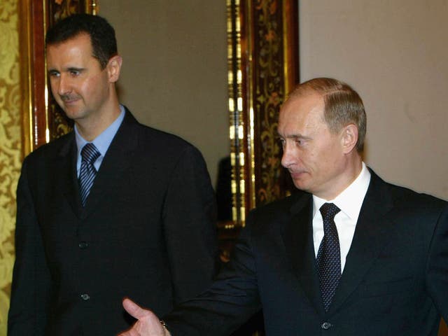 Bashar al-Assad's overt ongoing support from Moscow and Vladimir Putin stands in the way of resolving issues in Syria