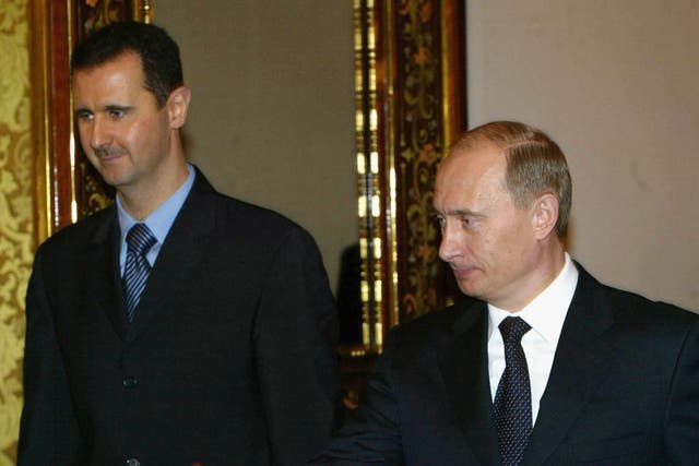 Bashar al-Assad's overt ongoing support from Moscow and Vladimir Putin stands in the way of resolving issues in Syria