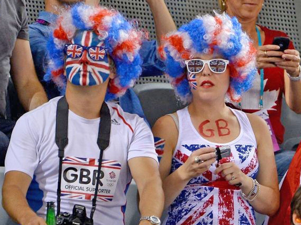 Team GB fans show their support in a wholly positive way