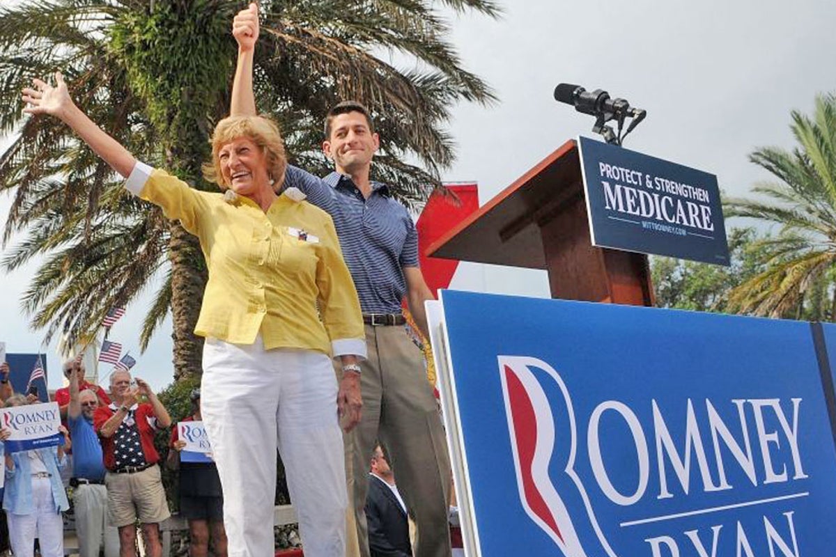 Romney running mate Ryan hits back on health insurance, with Mom at his ...