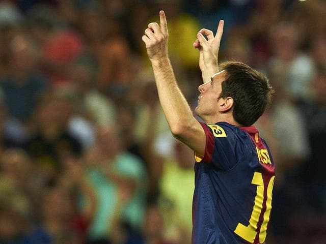 Lionel Messi scored twice