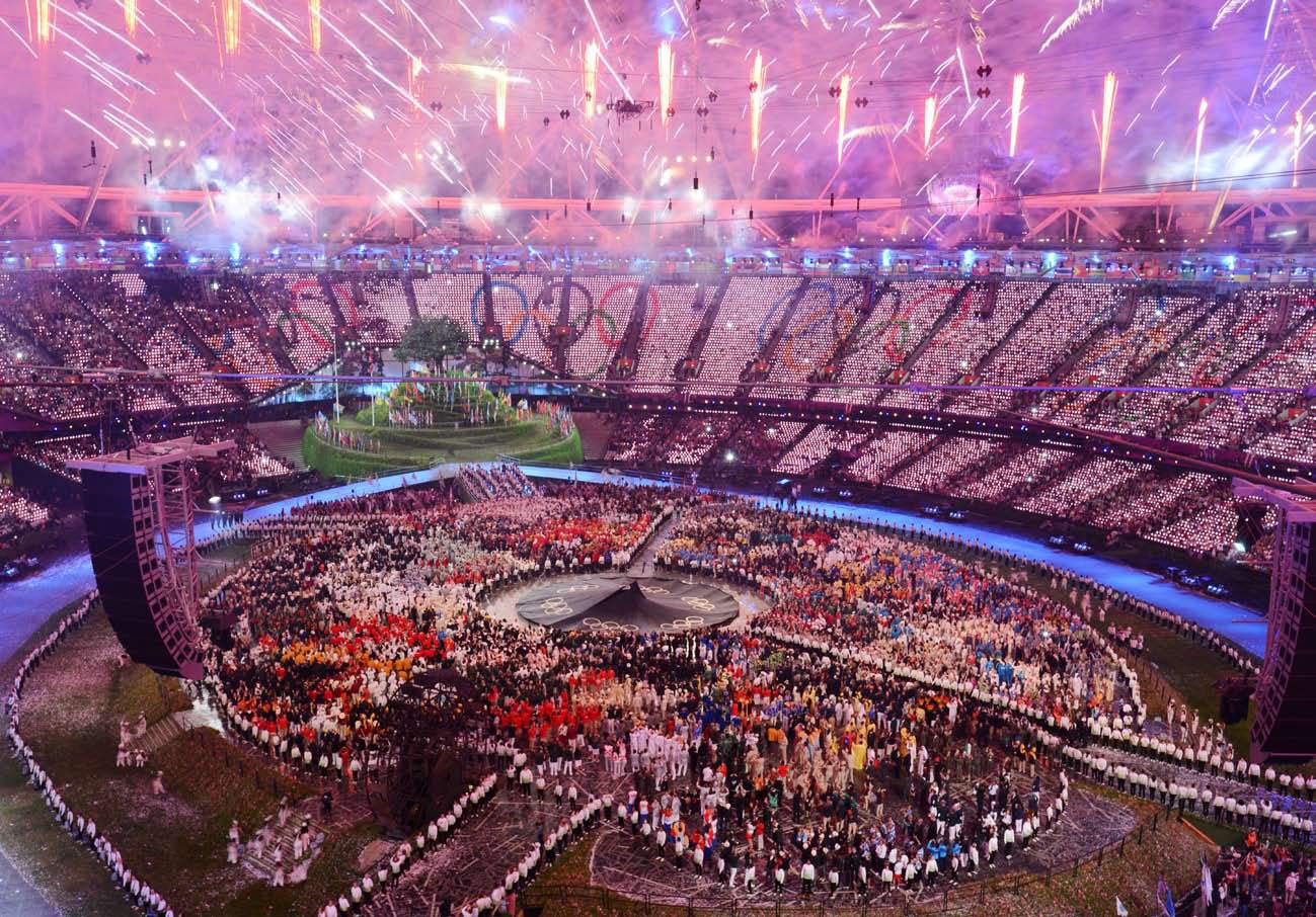 The Olympians kept fans up to date with social media during the opening ceremony