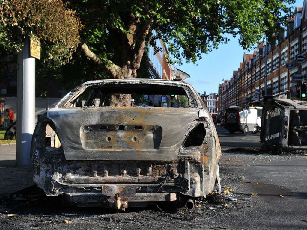 New Goal: the scene after the riots in Ealing, west London
