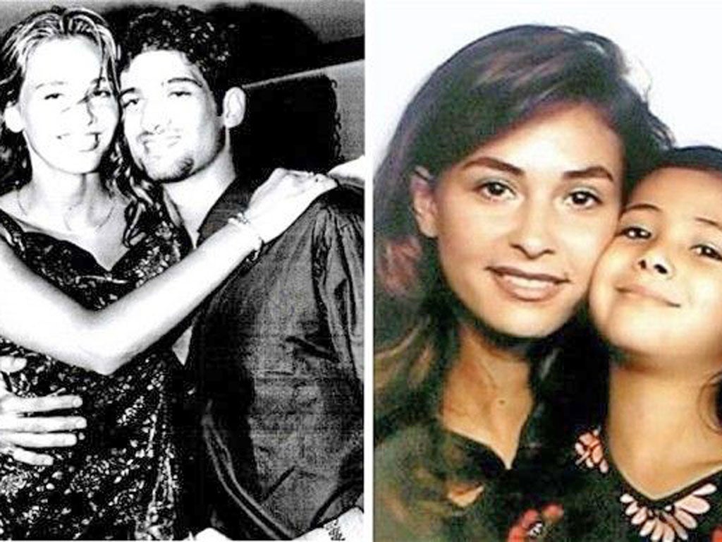 Candice Cohen-Ahnine with Prince Sattam, whom she met in London (left), and with her daughter Haya