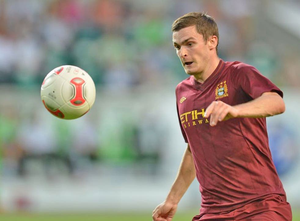 England winger Adam Johnson has not had the game time he craves at Manchester City