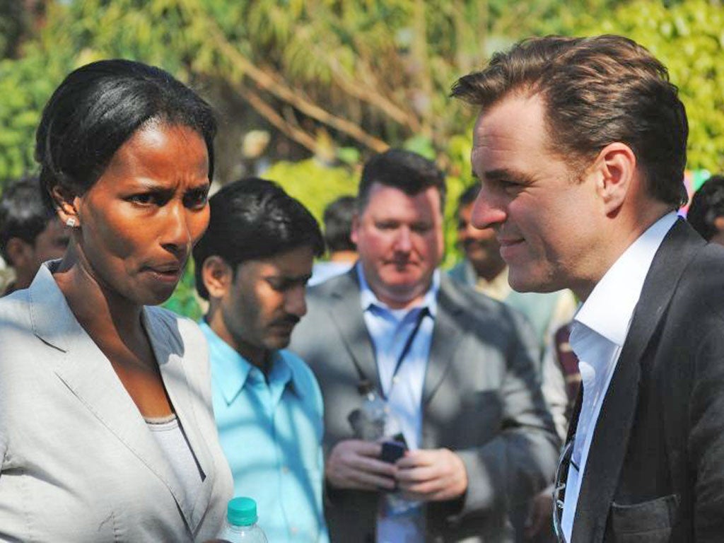 Niall Ferguson, right, with his wife, the feminist writer Ayaan Hirsi Ali