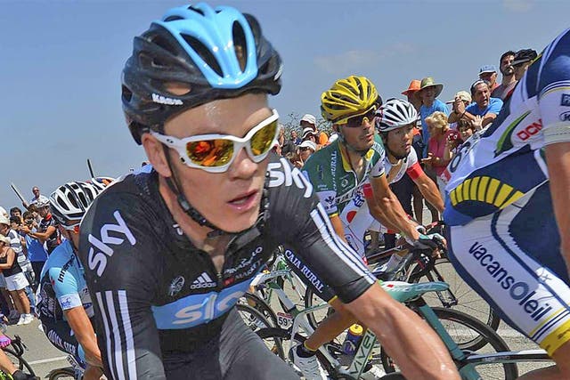 Team Sky's Chris Froome had started the 100-mile stage in third