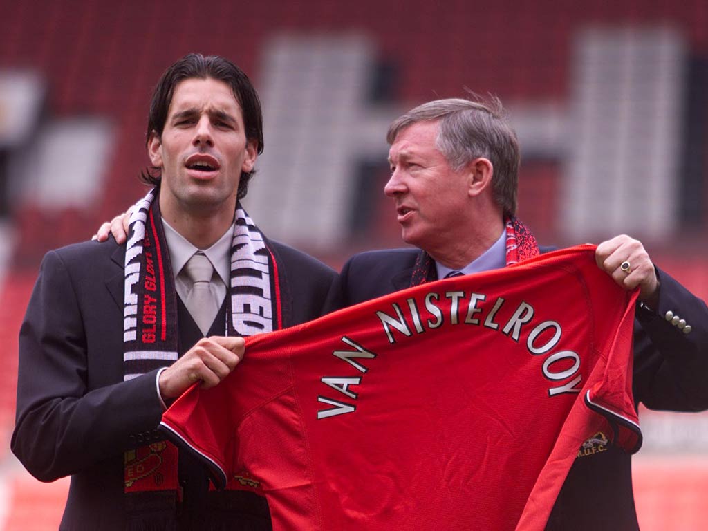 Ruud van Nistelrooy was at PSV before joining Manchester United