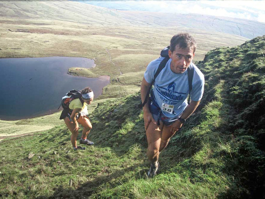 Helene Diamantides and Martin Stone, eventual winners, taking part in the 1992 race