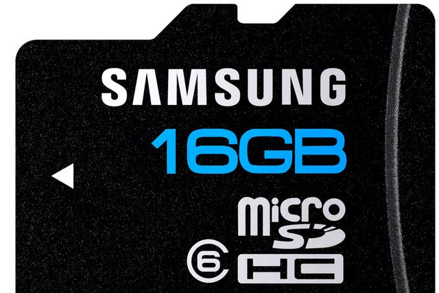 1. Samsung 16GB MicroSDHC memory card

<p>£38.99, samsung-direct.co.uk</p>

<p>Ensure your pictures are safe and this, magnetic-, heat-, humidity- and 1.6-ton-weight-proof memory card.</p>