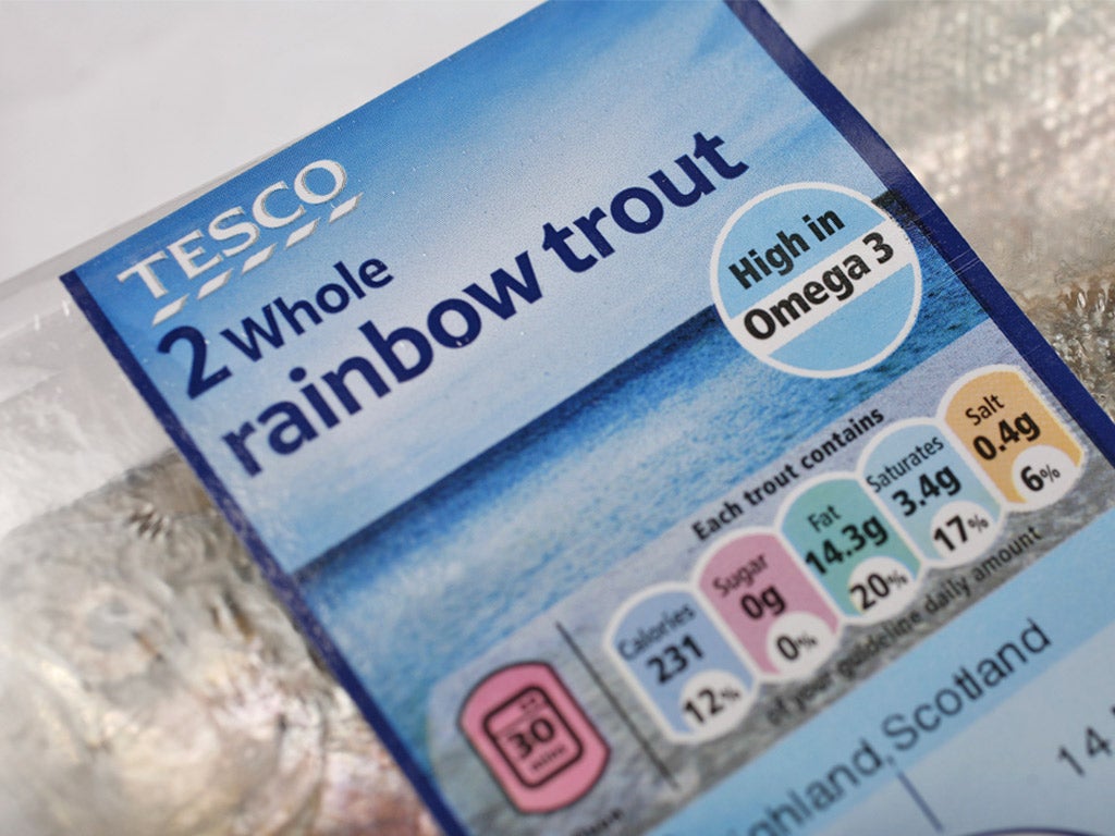 Tesco is to combine its guideline daily allowance system, above, with the traffic light scheme