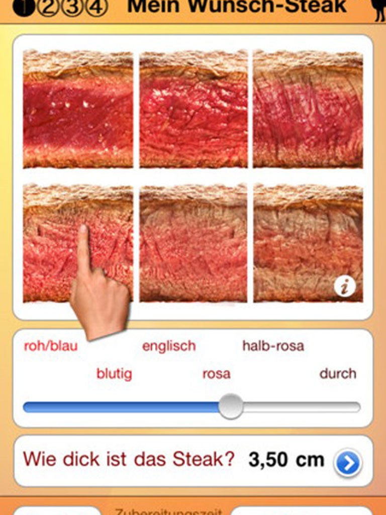 1. Steak Master

<p>£1.19, iOS</p>

<p>Know how you like your steak in a restaurant, but can't replicate it at home? This lets choose your cooking method, enter the steak's thickness and get a great result. </p>