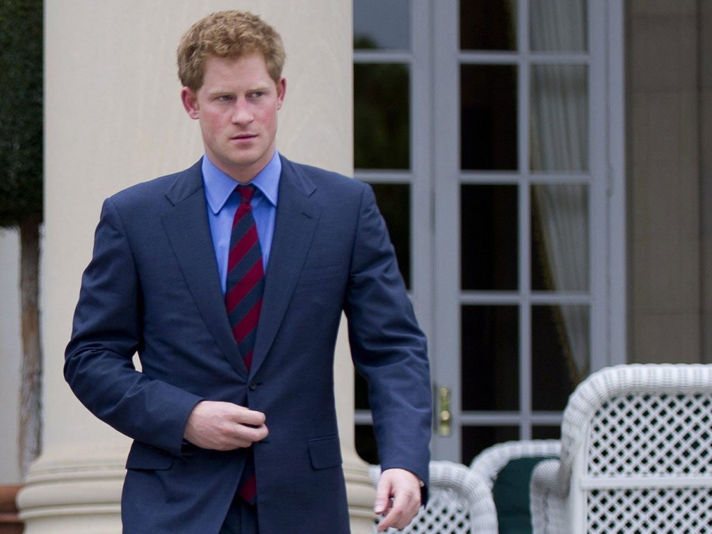 None of the tabloids published the pictures of Prince Harry