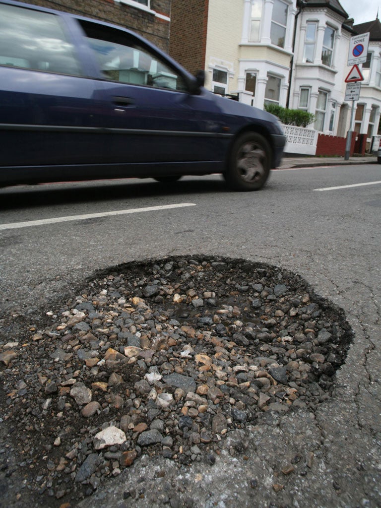 The dire state of Britain's roads have led to 54,000 compensation claims since 2010