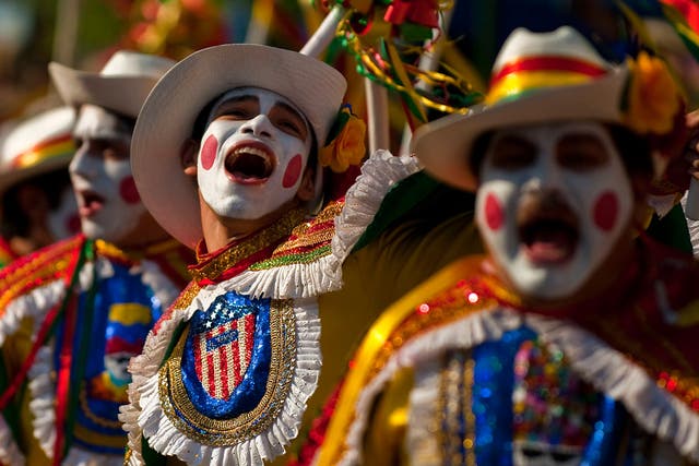 Turning away from a troubled past: A carnival parade in Barranquilla, Colombia
