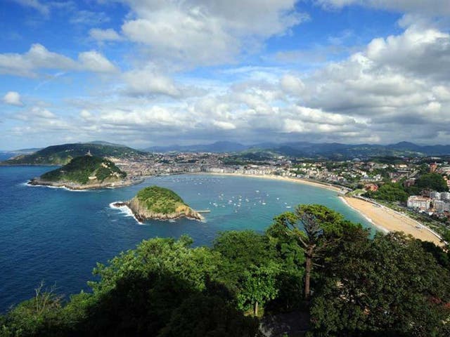 Bay window: San Sebastian view from Monte Igueldo