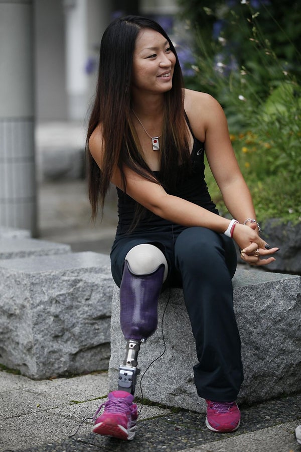 Paralympic athlete Maya Nakanishi is one of Japan's most promising track and field athletes
