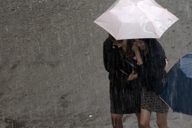 Forecasters are warning of widespread and frequent heavy showers and thunderstorms, with torrential rain in some places