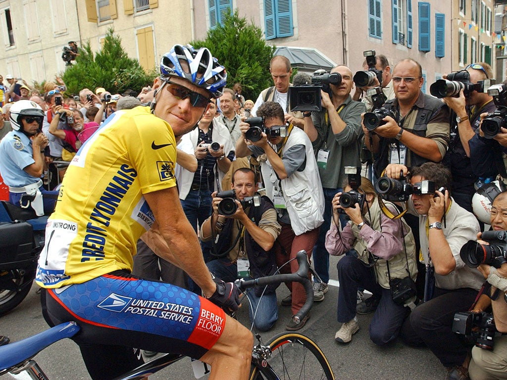 Lance Armstrong won the Tour de France seven times between 1999 and 2005
