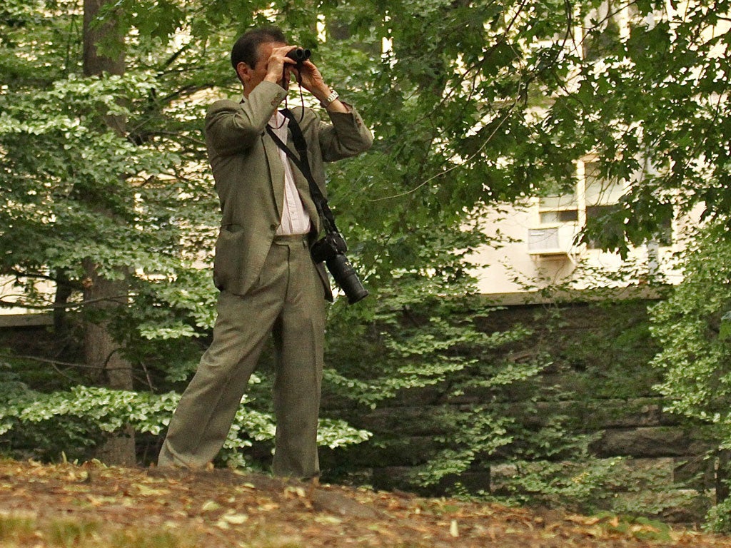 The gunman, Jeffrey Johnson, bird spotting in Central Park