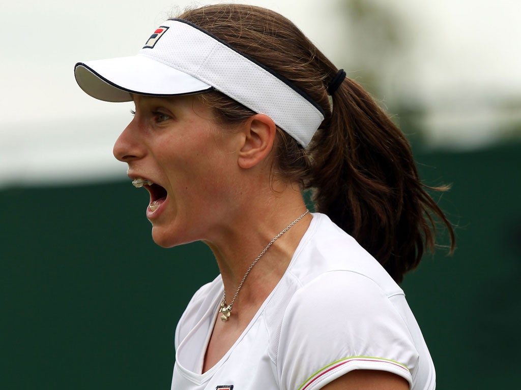 True Brit: Johanna Konta, world No 205, defeated three higher-ranked players on her way to the main draw of the US Open in New York