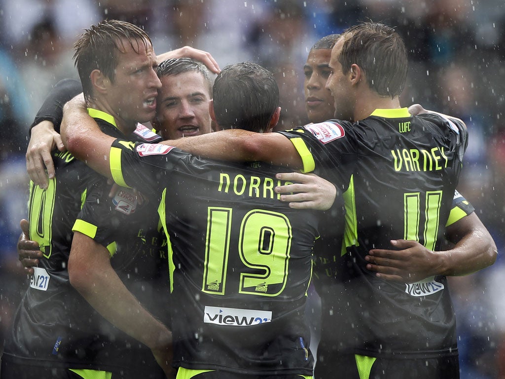 The winner: Luciano Becchio celebrates his second with team-mates