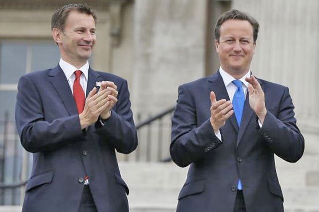David Cameron and Jeremy Hunt