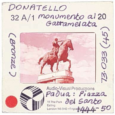 Tourist kitsch: Simon Patterson's image of Donatello's 'Monumento al Gattamelata'