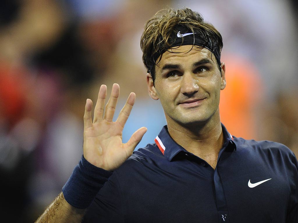 Roger Federer at the US Open