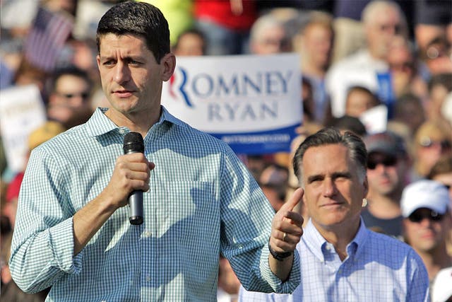 Man with the plan: Paul Ryan and Mitt Romney in Ohio