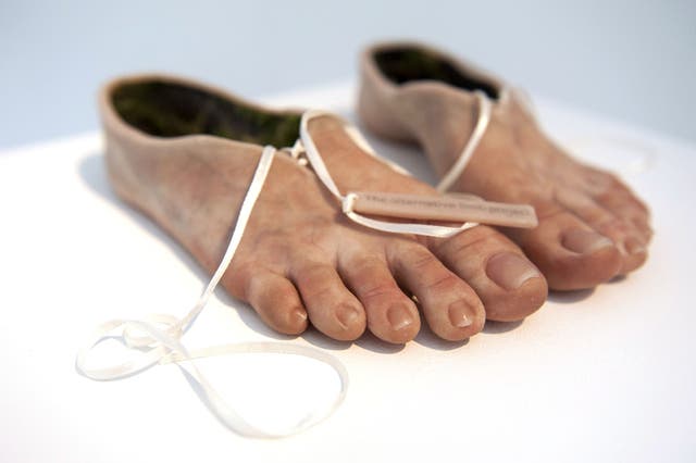 'Feet Shoes' by Sophie de Olivieira Barata; 'Spare Parts' exhibition, The Rag Factory