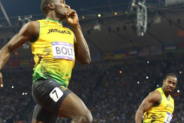 Usain Bolt got the better of Yohan Blake over both 100 and 200 metres in London