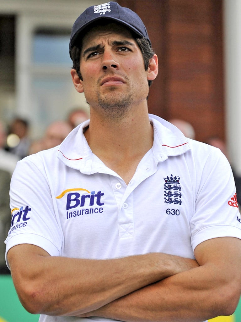 Alastair Cook will now find it difficult to remain detached