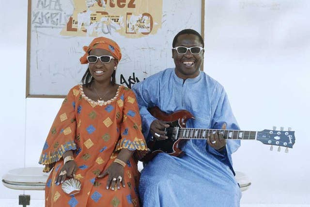 The roll-call includes blind musicians Amadou and Mariam