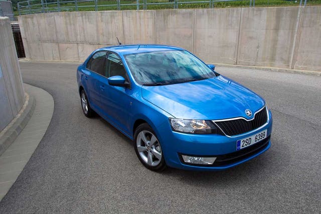 The Skoda Rapid is roomier than the previous-model Octavia but doesn't look overly bulky