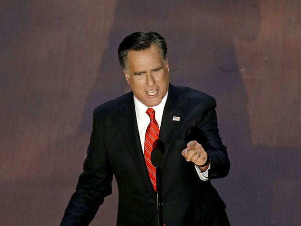 Mitt Romney rode the applause of a packed Tampa arena last night accepting his party’s nomination as candidate for president